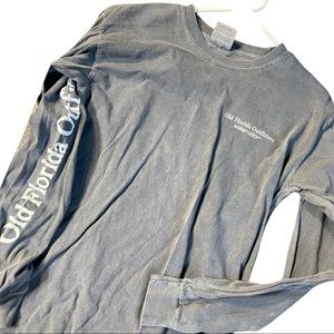 Grey T-Shirt Florida Outfitter Logo down sleeve with 30A Logo on the back